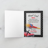 KLASSISCHE CADILLAC-Geburtstags-Karte Karte (Innenseite)