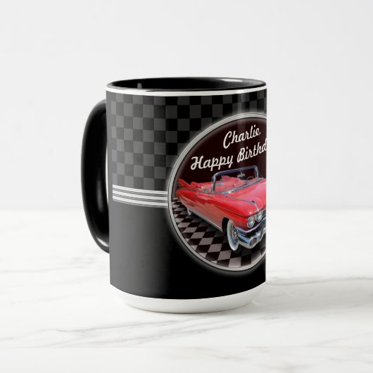 Klassische Cadillac-Party-Tasse Tasse (Vorderseite Links)