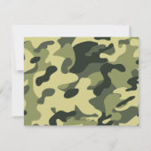 Klassische Camouflage Eleganter Abschluss Einladun Einladung (Rückseite)