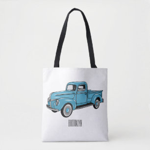 Klassische Cartoon-Illustration eines Pick-up-Truc Tasche