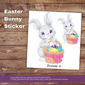 Klassische Cartoon Ostersonnenklammer Aufkleber