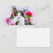 Klassische Cat Pet Business Card Visitenkarte (Vorne/Hinten)