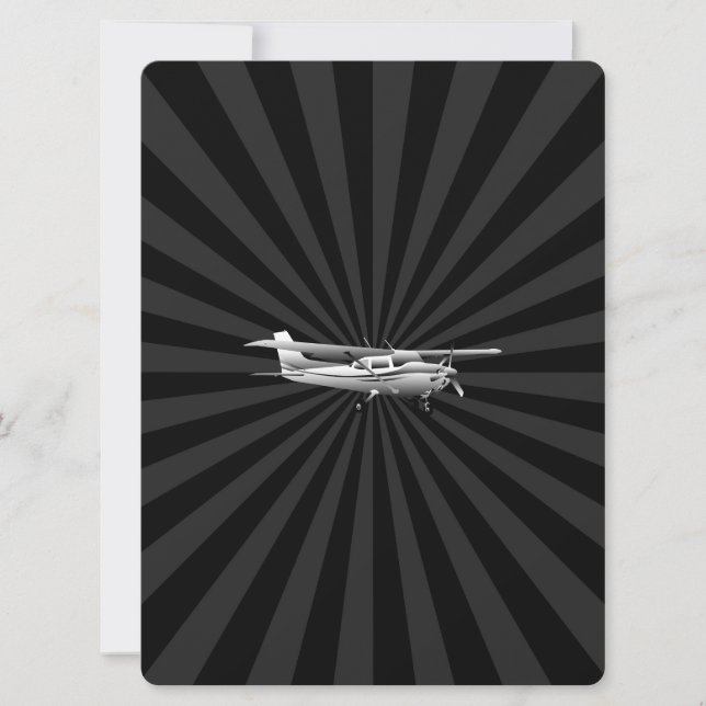 Klassische Cessna-Silhouette (Vorderseite)