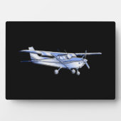 Klassische Cessna-Silhouette Fotoplatte (Vorderseite)