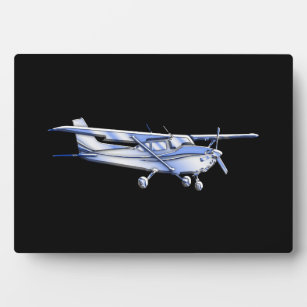 Klassische Cessna-Silhouette Fotoplatte