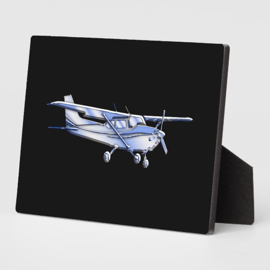 Klassische Cessna-Silhouette Fotoplatte (Seite)