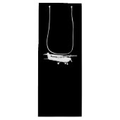 Klassische Cessna-Silhouette Geschenktüte Für Weinflaschen (Vorderseite)