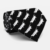 Klassische Cessna-Silhouette Krawatte (Gerollt)