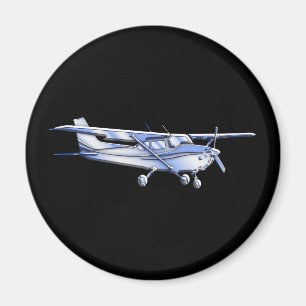 Klassische Cessna-Silhouette Magnet