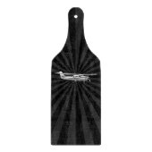 Klassische Cessna-Silhouette mit Sunburst Schneidebrett (Vorderseite)