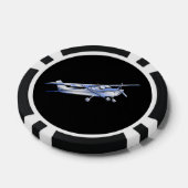 Klassische Cessna-Silhouette Pokerchips (Einzeln)