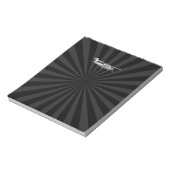 Klassische Cessna Silhouette Sunburst Notizblock (Rotiert)