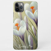 Klassische Chic Crocuses Bellinzona Kunstvoll Zeic iPhone Hülle (Rückseite)