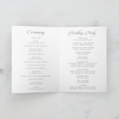Klassische Chic-Kalligrafie-We-do-Hochzeitsprogram Programm (Innenseite)