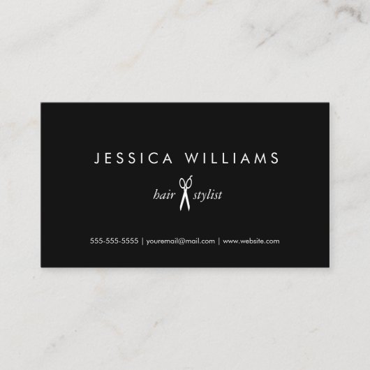 Klassische Chic-Stylistikarten Visitenkarte (Vorderseite)