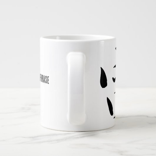 Klassische Chinesische Kalligrafie-Donner-#001- Jumbo-Tasse (Rückseite)