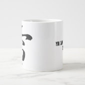Klassische Chinesische Kalligrafie-Donner-#001- Jumbo-Tasse (Vorderseite)