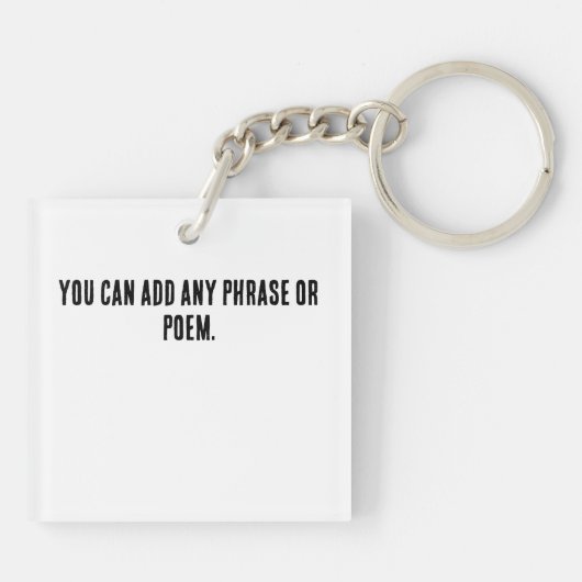 Klassische Chinesische Kalligrafie-Donner-#001- Schlüsselanhänger (Rückseite)