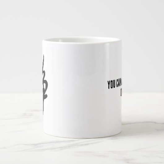 Klassische Chinesische Kalligrafie-Kalm-#001- Jumbo-Tasse (Vorderseite)