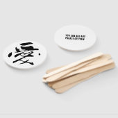 Klassische chinesische Kalligrafie-Liebe-#001- Fächer (Non-assembled)