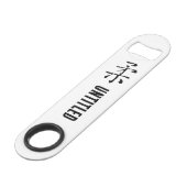 Klassische Chinesische Kalligraphie-Soft-# 001- Speed Flaschenöffner (Vorderseite Schrägansicht)