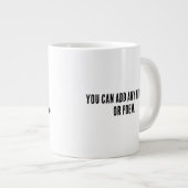 Klassische Chinesische Kalligraphie-Wasser-#001- Jumbo-Tasse (Vorderseite Rechts)