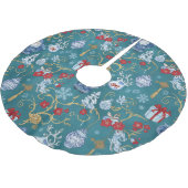 Klassische Chinoiserie Weihnachtsdekoration Polyester Weihnachtsbaumdecke (Schrägansicht)