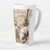 Klassische christliche Hymnen Songs Musikcollage Milchtasse (Rechte Ecke)