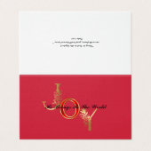 Klassische Christliche Weihnachtsfreude (Außenseite Aufgefaltet)