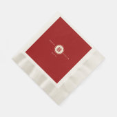 Klassische Circle Double Happiness Chinese Wedding Serviette (Ecke)