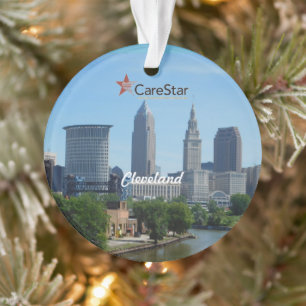 Klassische Cleveland-Skyline Arbeit Ornament