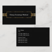 Klassische Concierge Medical Business Cards Visitenkarte (Vorne/Hinten)