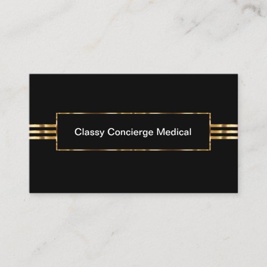 Klassische Concierge Medical Business Cards Visitenkarte (Vorderseite)