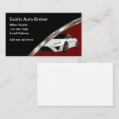 Klassische Coole Auto Broker Exotic Car Businessca Visitenkarte (Vorne/Hinten)