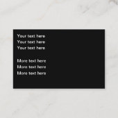 Klassische Coole Kfz-Visitenkarten Visitenkarte (Rückseite)