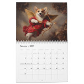 Klassische Corgi Portraits Kalender (Feb 2027)