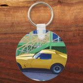 Klassische Corvette Stingray. Schlüsselanhänger (Vorderseite)