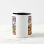 Klassische Cowboys Western Kaffeekochen Tasse (Zentrum)