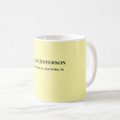 Klassische Creative Trendy Cream Color Kaffeetasse (VorderseiteRechts)
