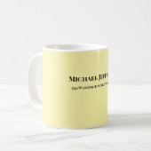 Klassische Creative Trendy Cream Color Kaffeetasse (Vorderseite Links)