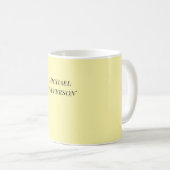 Klassische Creative Trendy Cream Color Kaffeetasse (VorderseiteRechts)