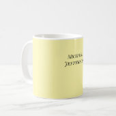 Klassische Creative Trendy Cream Color Kaffeetasse (Vorderseite Links)
