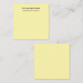 Klassische Creative Trendy Cream Color Mitteilungskarte (Vorne/Hinten)