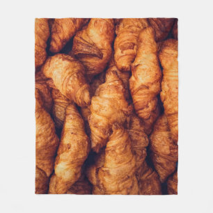Klassische Croissants Top View Delight Fleecedecke