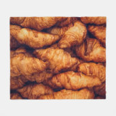 Klassische Croissants Top View Delight Fleecedecke (Vorderseite (Horizontal))