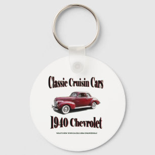 Klassische Cruisin Autos Chevrolet 1940 Schlüsselanhänger