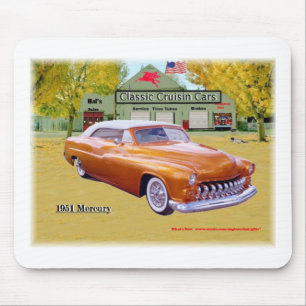 Klassische Cruisin Autos Mercury 1951 Mousrpad Mousepad