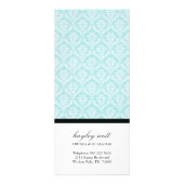 Klassische Cupcake Silhouette Rack Card Werbekarte (Hinten)