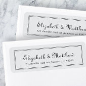 Klassische Cursive Script Wedding Rücksendeadresse
