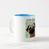 Klassische Cutes Lieblings-Hunde Mops Tasse Shot (Vorderseite Links)